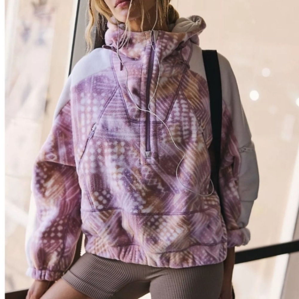 FP Movement by Free People Wild And Free Printed Fleece Pullover